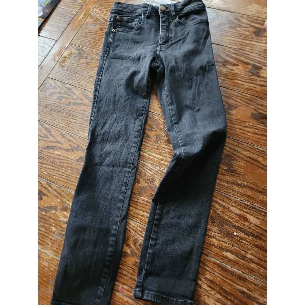 Sezane Perfect Slim Jeans Black, Size 24